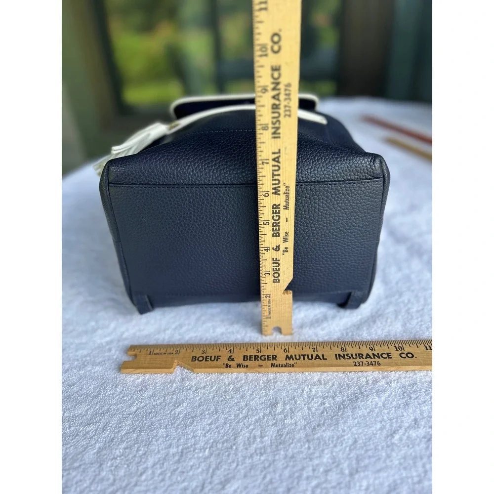 Kate Spade Chester Street Kacy Navy Pebbled Leather Backpack Tassel Bag